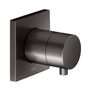 KEUCO IXMO trim kit 59557351002 concealed 2-way shut-off/diverter valve, square, brushed titanium black