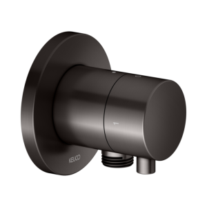 KEUCO IXMO final assembly set 59557351101 concealed 2-way shut-off/diverter valve, hose connection, Comfort handle, round, brushed titanium black