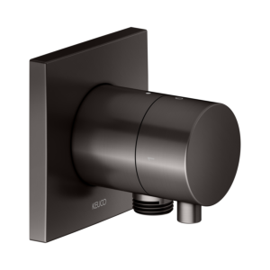 KEUCO IXMO trim kit 59557351102 concealed 2-way shut-off/diverter valve, square, hose connection, brushed titanium black