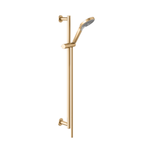 KEUCO IXMO Brause-Set 59587250801 messing gebürstet, Rosetten rund, 3 Strahlarten