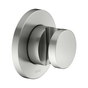 Support de douche mural KEUCO IXMO 59591210001 finition inox, rosace ronde, utilisable à droite ou à gauche
