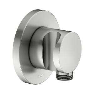Raccord de tuyau KEUCO IXMO 59592210001 finition inox, avec support de douche, rosace ronde