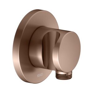 KEUCO IXMO Schlauchanschluss 59592290001 rotgold gebürstet, mit Brausehalter, Rosette rund