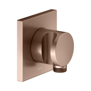 KEUCO IXMO Schlauchanschluss 59592290002 rotgold gebürstet, mit Brausehalter, Rosette eckig