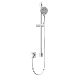 Ensemble de douche Keuco IXMO_solo 2 59654011602 carré, mitigeur thermostatique de douche avec barre de douche, chromé