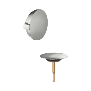 Keuco Abdeckblende 59930210070 für Ab- und Überlaufgarnitur, Wanne, Edelstahl-finish