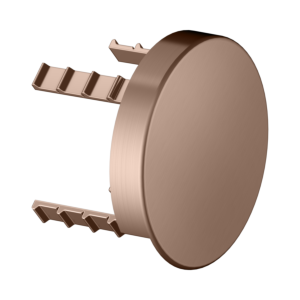 KEUCO Universal Abdeckblende 59949290001 rund, für Rohrunterbrecher, rotgold gebürstet