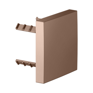 KEUCO Universal Abdeckblende 59949290002 eckig, für Rohrunterbrecher, rotgold gebürstet