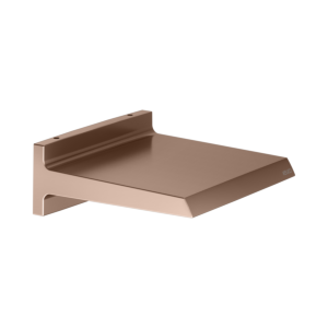 KEUCO Universal Schwallbrause 59982290000 rotgold gebürstet, Wandanschluss, Ausladung 169mm