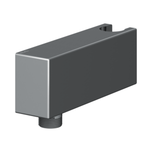 Keuco Schlauchanschluss 59993130000 mit Wandhalter, für Gussschlauch, Schwarzchrom gebürstet