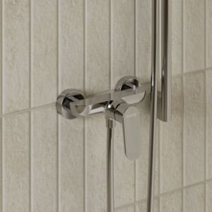 Robinet de douche Kludi X1 328310575 à sécurité intrinsèque, chromé