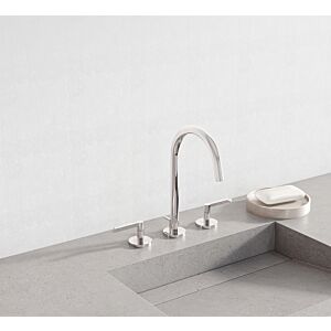 Kludi Nova Fonte trim set 201430515 three-hole basin mixer, with waste set, chrome