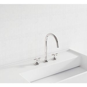 Kludi Nova Fonte trois trous mitigeur lavabo 201430520 bec orientable / verrouillable, chromé