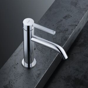 Kludi NOVA FONTE PURA basin mixer 202890515 with push-open waste set, chrome