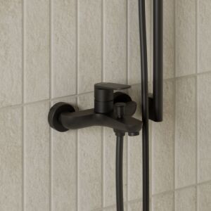 Kludi X1 bath and shower mixer 326913975 matt black