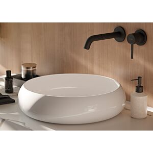 Kludi Bozz match0 382453976 mitigeur lavabo mural 2 trous, saillie 230 mm, noir mat
