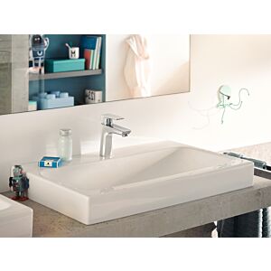 KLUDI PURE&STYLE Waschtischarmatur 403820575WR5 mit Metall-Ablaufgarnitur, chrom