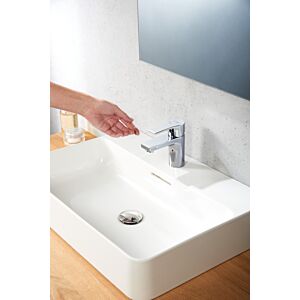 Kludi Zenta SL mitigeur lavabo 483890565WR4 sans garniture de vidange , position médiane eau froide, hauteur de sortie bord inférieur 75mm, chromé