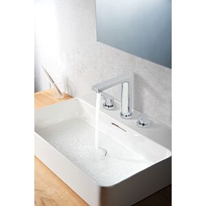 Kludi Zenta SL three-hole basin mixer 483930565 fixed spout, chrome