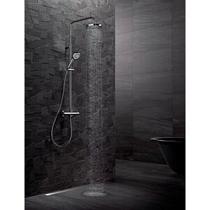 Kludi Logo Thermostat-Dual-Shower-System 6809205-00 chrom, mit Kopf- und Handbrause