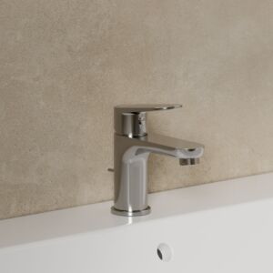 Kludi X1 75 basin mixer 322660575 with pop-up waste, chrome