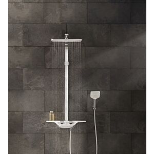 Kludi douche match0 8020091-00 blanc / chrome, avec douche de tête et douchette