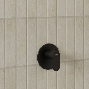 Kludi X1 shower fitting 327553975 concealed, trim set with function unit, Ø 150 mm, matt black