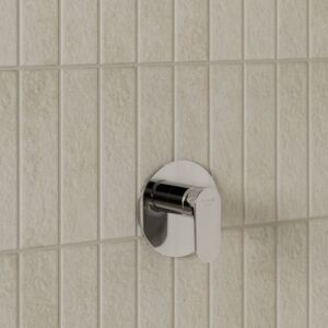 Robinetterie de douche Kludi X1 327550575 encastrée, ensemble de finition avec unité fonctionnelle, Ø 150 mm, chromé