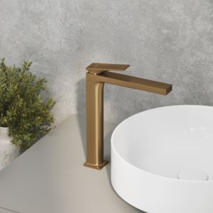 Mitigeur vasque Kludi DECUS 240 54298N175 sans garniture de vidange 0 Bronze brossé