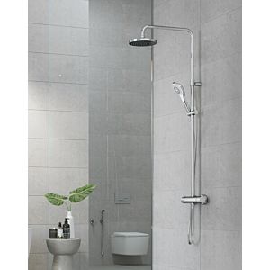 Kludi DIVEx3S thermostatic dual shower system 6907905-00 with hand shower, chrome