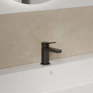 KLUDI-X3 basin mixer 422903981 without waste set, matt black