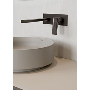 Robinet mural 2 trous Kludi DECUS 54245N275 240 mm, kit de construction fine, PVD bronze brossé