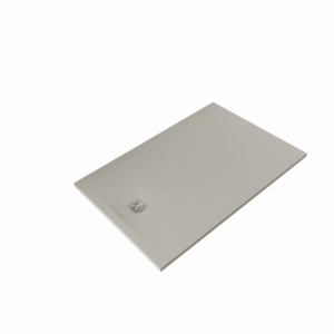 Kludi TERRA shower tray 09DW06O2 90 x 140 x 3 cm, drain cover included, Matt Light Dove