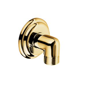 Kludi 1926 connection bracket 1210145-00 DN15, cover rosette 56mm, gold-plated 23 kt