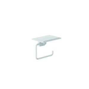 Kludi VELA S toilet paper holder 2597153 with shelf matt white