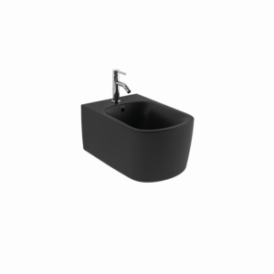 Bidet suspendu Kludi RESA S 27BIW0139 52 cm, fixations invisibles, noir mat
