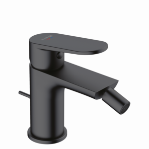 Robinet de bidet Kludi X1 322163975 avec raccord de vidange, noir mat
