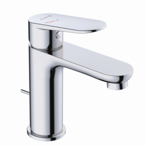 Kludi X1 basin mixer tap 322930575 EcoPlus center position cold water, with drain fitting, chrome