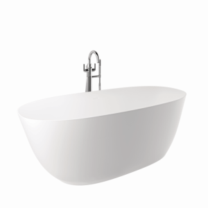 Kludi RESA O Badewanne 51BF0153 Oval, 180 x 80 x 58 cm, Ablauf enthalten, Mattweiß