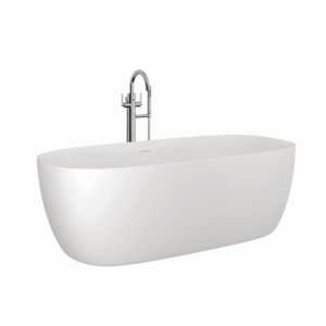 Kludi RESA S bathtub 53BF0153 Soft Edge, 170 x 80 x 56 cm, drain included, matt white