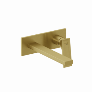 KLUDI-DECUS Fertigmontageset 54245N075 für Unterputz-Waschtisch-2-Loch-Wand-Einhebelmischer, brushed gold