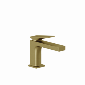Kludi DECUS basin mixer 85 54267N075 ECO PLUS, with push-open waste set, brushed gold