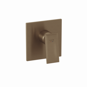 Kludi DECUS shower mixer trim set 54755N175 with function unit Brushed Bronze