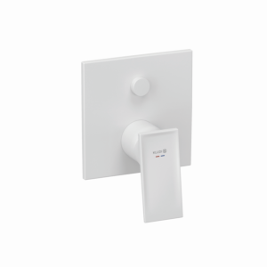 Kludi DECUS bath and shower mixer 547595375 concealed, trim set matt white