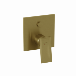 Kludi DECUS bath and shower mixer 54759N075 concealed, trim set brushed gold
