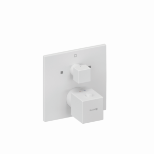 Kludi DECUS thermostatic bath and shower mixer 548105375 concealed, intrinsically safe, trim set, matt white
