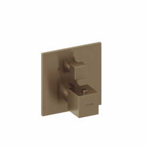 Kludi DECUS thermostatic shower mixer 54885N175 concealed, trim set, with function unit Brushed Bronze