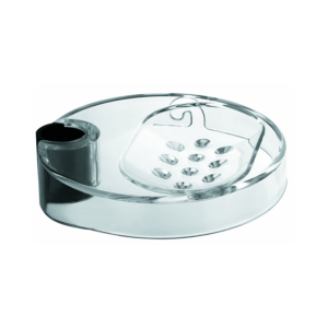 Kludi Logo soap dish 6110121-00 transparent, for wall bar