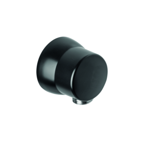 Kludi hose connection bend 6306039-00 DN 15, with wall compensation ring, matt black