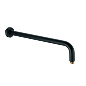 Kludi A-qa bras de douche 6651439-00 DN 15, avec rosace enfichable d= 55mm, saillie 400mm, noir mat